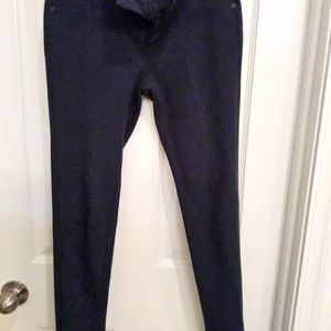 Simply vera Wang size PXS blue legging type pant -zipper front-button closure